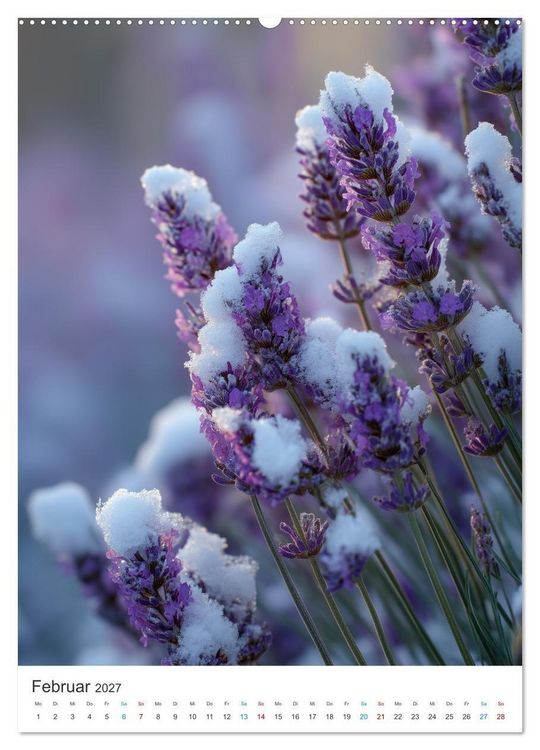 Produktbild: Der Sommer bl&uuml;ht violett (hochwertiger Premium Wandkalender 2027 DIN A2 hoch), Kunstdruck in Hochglanz