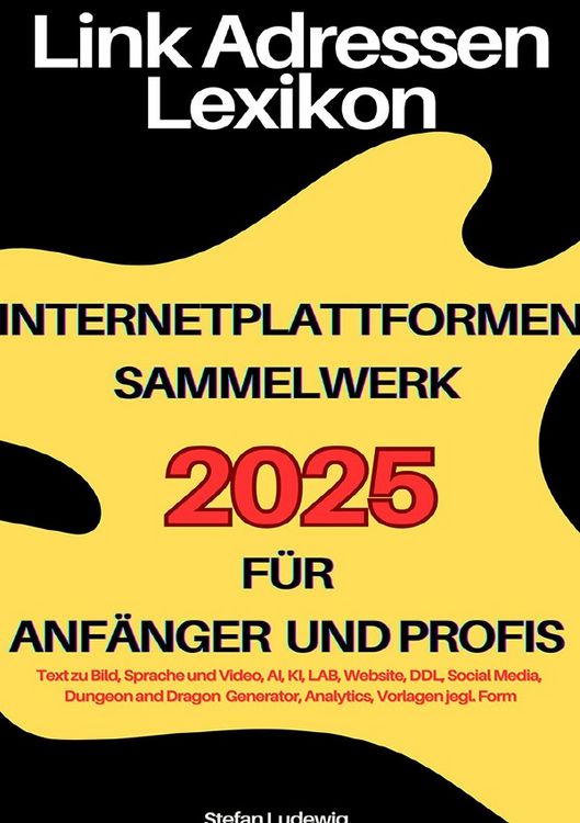 Produktbild: Link Adressen Lexikon 2025 f&uuml;r Anf&auml;nger und Profis I Internetplattformen Sammelwerk