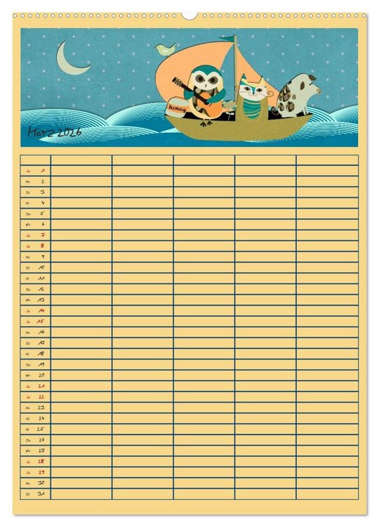 Produktbild: Unser buntes Familienleben (hochwertiger Premium Wandkalender 2026 DIN A2 hoch), Kunstdruck in Hochglanz