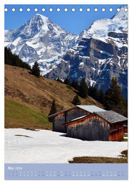Produktbild: Bergmomente (Tischkalender 2026 DIN A5 hoch), CALVENDO Monatskalender