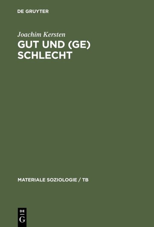 Produktbild: Gut und (Ge)schlecht