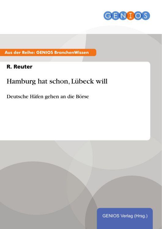 Produktbild: Hamburg hat schon, L&uuml;beck will