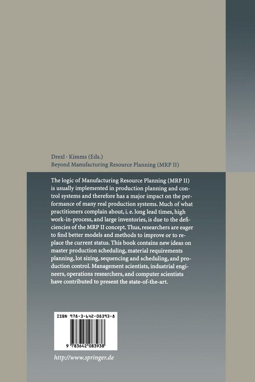 Produktbild: Beyond Manufacturing Resource Planning (MRP II)