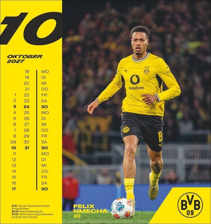 Produktbild: BVB Postkartenkalender 2027