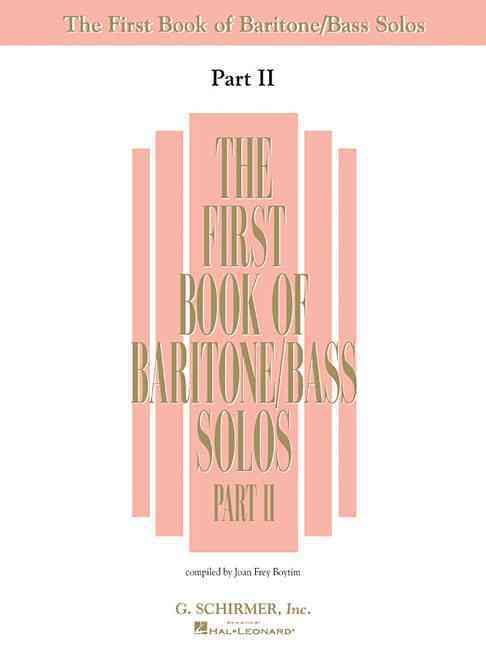 Produktbild: The First Book of Baritone/Bass Solos, Part II