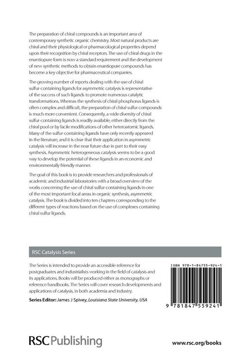 Produktbild: Chiral Sulfur Ligands