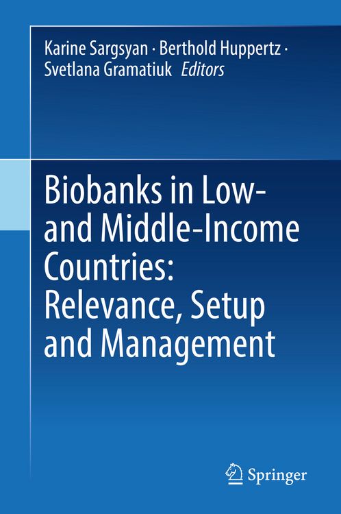 Produktbild: Biobanks in Low- and Middle-Income Countries: Relevance, Setup and Management