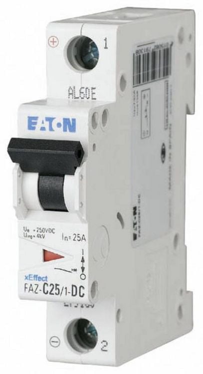 Produktbild: Eaton 279124 FAZ-C4/1-DC Leitungsschutzschalter 4A 250 V/DC