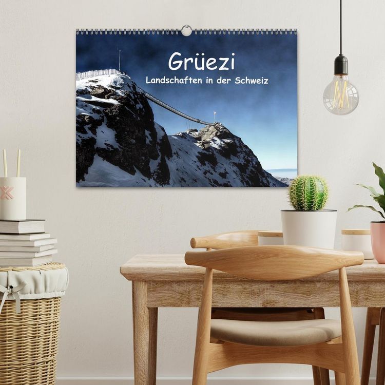 Produktbild: Gr&uuml;ezi . Landschaften in der Schweiz (Wandkalender 2026 DIN A3 quer), CALVENDO Monatskalender