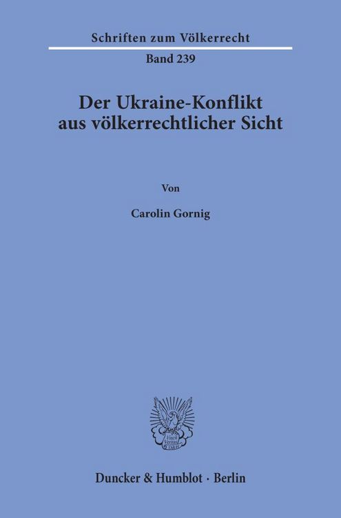 Produktbild: Der Ukraine-Konflikt aus v&ouml;lkerrechtlicher Sicht.