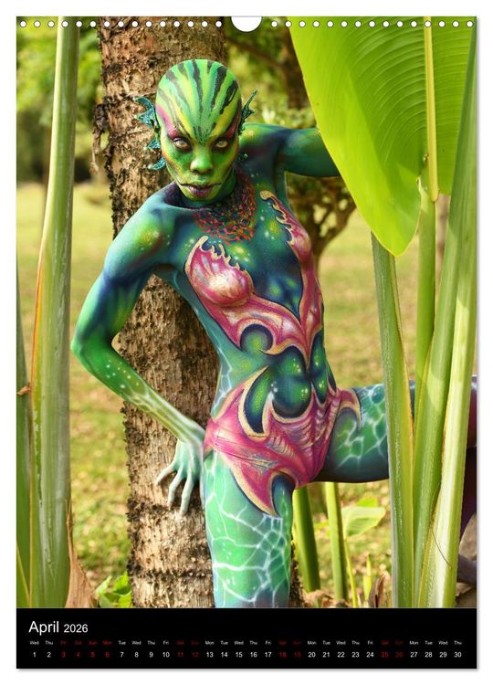 Produktbild: Equatorial Guinea Bodypainting Festival - Origins (Wall Calendar 2026 DIN A3 portrait), CALVENDO 12 Month Wall Calendar