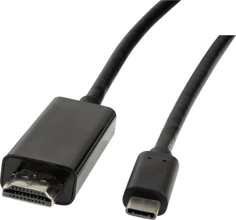 Produktbild: LogiLink USB-C&reg; / HDMI Adapterkabel USB-C&reg; Stecker, HDMI-A Stecker 3.00 m Schwarz UA0330 USB-C&reg;-Displaykabel