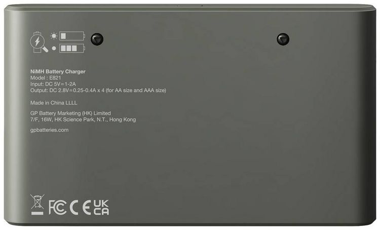 Produktbild: GP E821 Rundzellen-Ladeger&auml;t NiMH Micro (AAA), Mignon (AA)