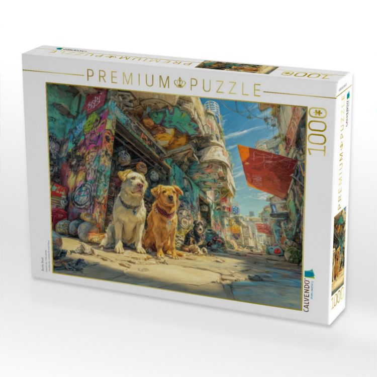Produktbild: CALVENDO Puzzle Bunte Stadt | 1000 Teile Lege-Gr&ouml;&szlig;e 64x48cm Foto-Puzzle f&uuml;r gl&uuml;ckliche Stunden