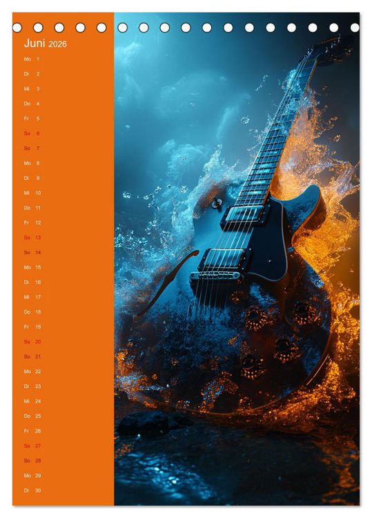 Produktbild: Strings & Dreams: Ein Jahr musikalischer Inspiration (Tischkalender 2026 DIN A5 hoch), CALVENDO Monatskalender