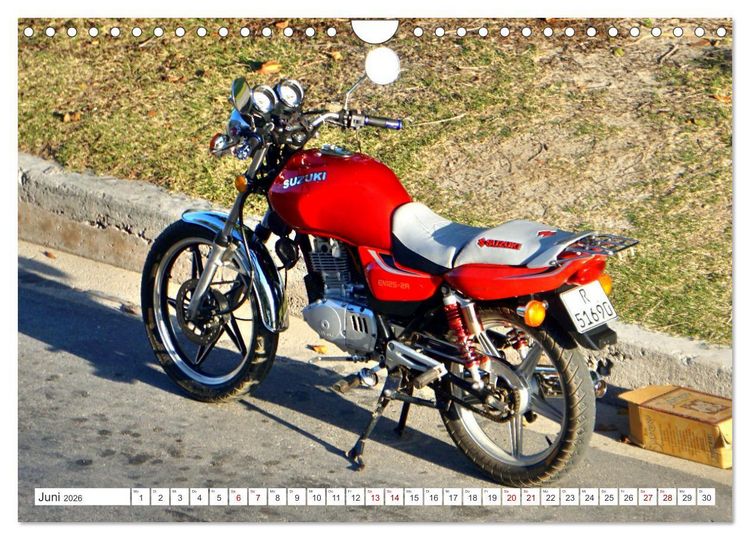 Produktbild: Made in Japan - Motorrad-Legende Suzuki in Kuba (Wandkalender 2026 DIN A4 quer), CALVENDO Monatskalender
