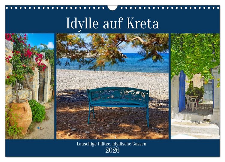 Produktbild: Idylle auf Kreta (Wandkalender 2026 DIN A3 quer), CALVENDO Monatskalender