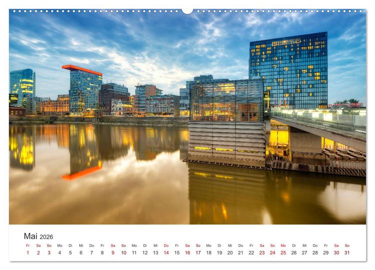 Produktbild: D&uuml;sseldorf - Tradition und Moderne am Rhein (hochwertiger Premium Wandkalender 2026 DIN A2 quer), Kunstdruck in Hochglanz