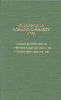 Produktbild: Roll, W: Research in Parapsychology 1980