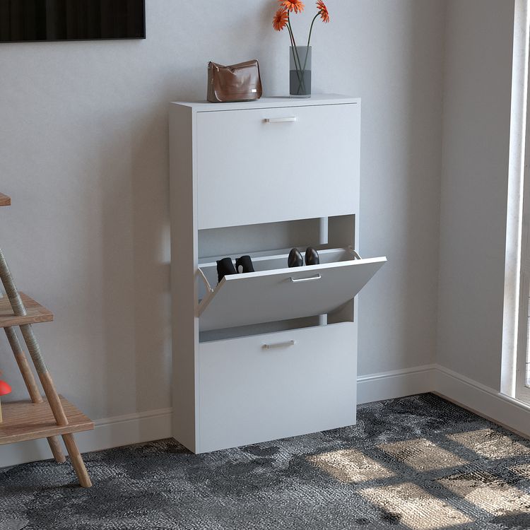 Produktbild: Holz Regal Schuhschrank Schuhkipper Sulos M