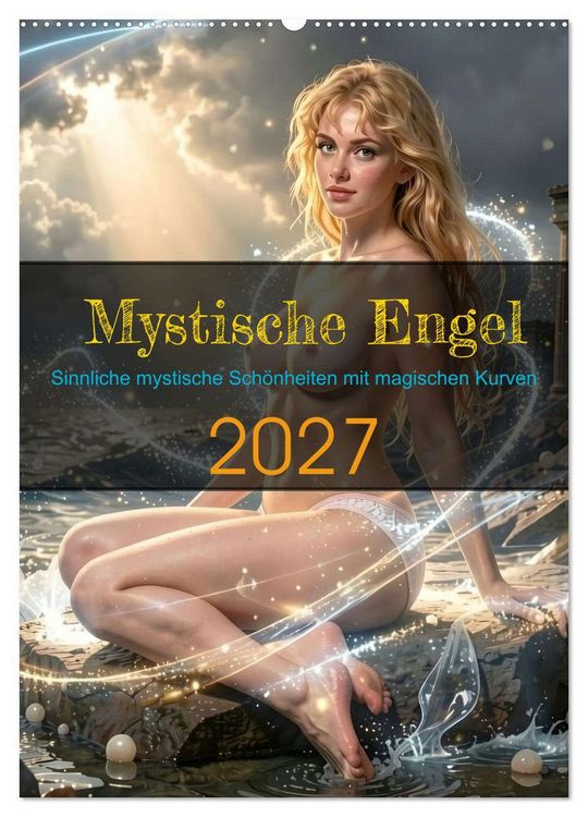 Produktbild: Mystische Engel (Wandkalender 2027 DIN A2 hoch), CALVENDO Monatskalender