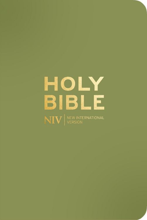 Produktbild: NIV Pocket Olive Green Bible with Gold Zip