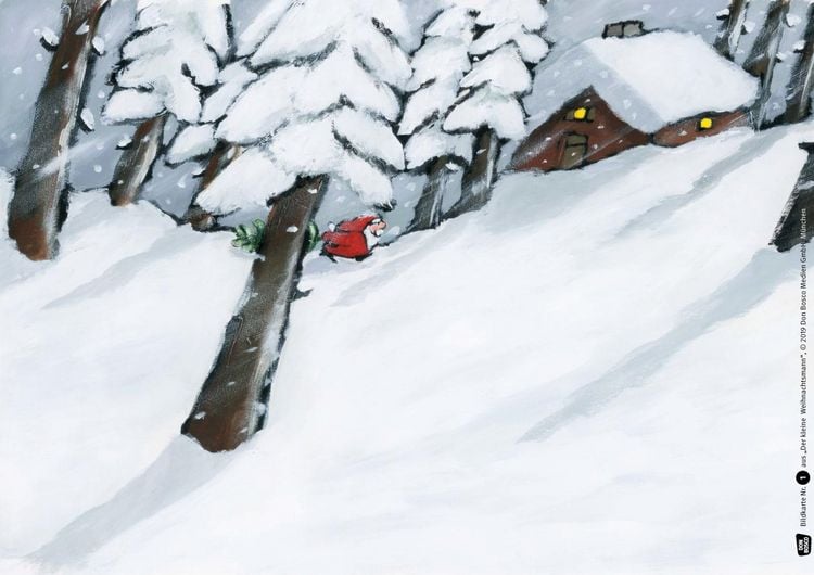 Produktbild: Der kleine Weihnachtsmann. Kamishibai Bildkartenset