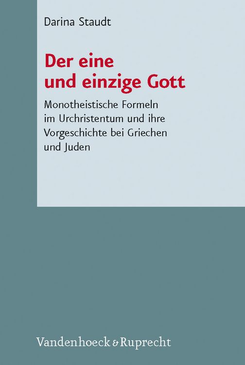 Produktbild: Der eine und einzige Gott