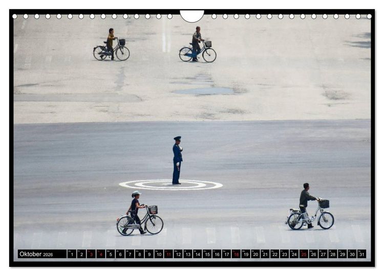Produktbild: Nordkorea - Die gro&szlig;e Leere (Wandkalender 2026 DIN A4 quer), CALVENDO Monatskalender