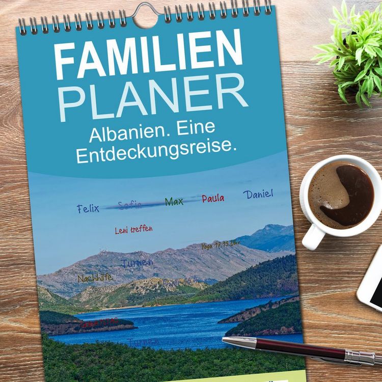 Produktbild: Familienplaner 2026 - Albanien. Eine Entdeckungsreise. mit 5 Spalten (Wandkalender, 21 x 45 cm) CALVENDO