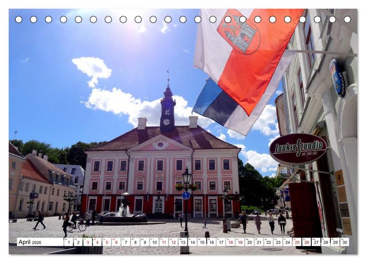 Produktbild: Malerisches Dorpat - Estlands Universit&auml;tsstadt Tartu (Tischkalender 2026 DIN A5 quer), CALVENDO Monatskalender