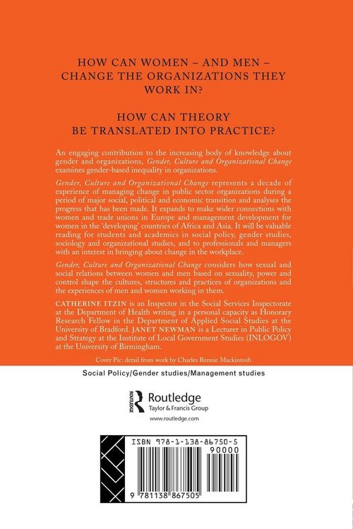 Produktbild: Gender, Culture and Organizational Change