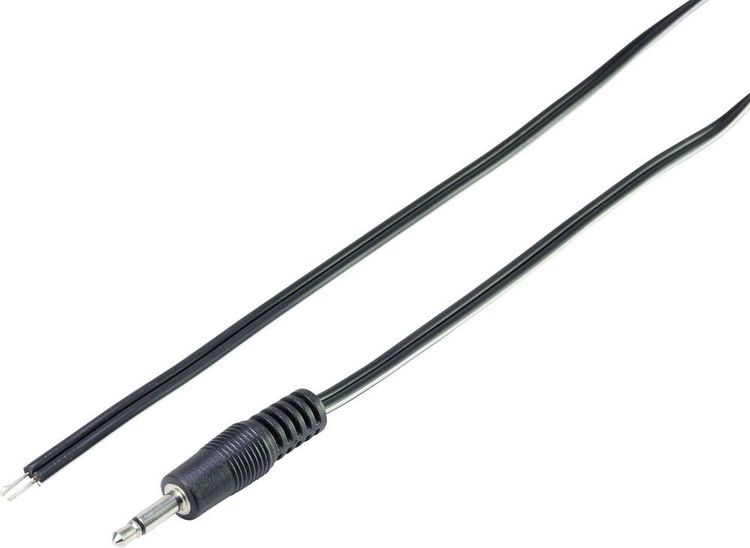 Produktbild: TRU COMPONENTS 93038c440 Klinken-Anschlusskabel Klinkenstecker 3.5 mm - offene Kabelenden Mono 1 St.