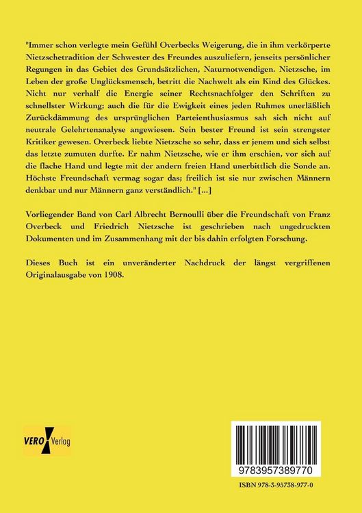 Produktbild: Franz Overbeck und Friedrich Nietzsche