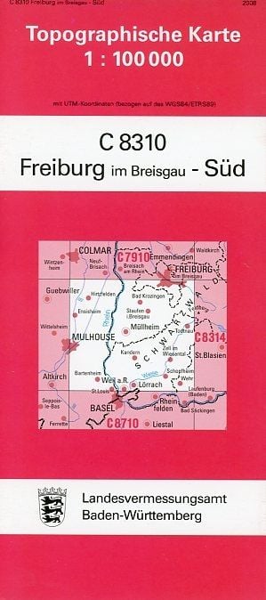 Produktbild: Freiburg im Breisgau S&uuml;d 1 : 100 000