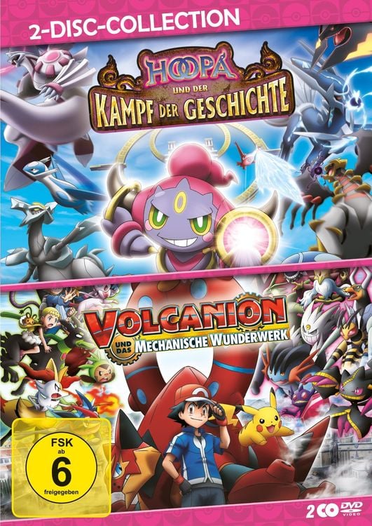 Produktbild: Pok&eacute;mon: Hoopa und der Kampf der Geschichte / Volcanion und das mechanische Wunderwerk - Doppelpack [2 DVDs]
