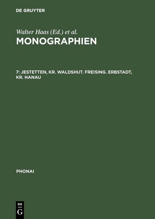 Produktbild: Jestetten, Kr. Waldshut. Freising. Erbstadt, Kr. Hanau