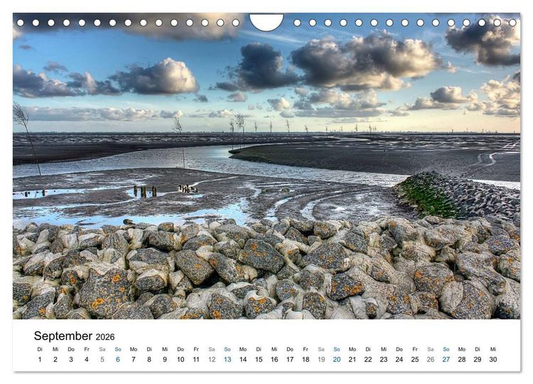Produktbild: Nordseebad Wremen - Strandimpressionen (Wandkalender 2026 DIN A4 quer), CALVENDO Monatskalender