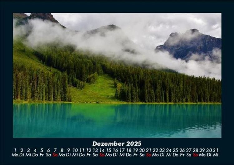 Produktbild: Die Seen der Erde 2025 Fotokalender DIN A5