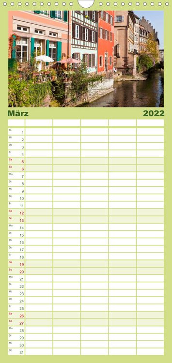 Produktbild: Familienplaner E L S A S S Impressionen (Wandkalender 2022 , 21 cm x 45 cm, hoch)