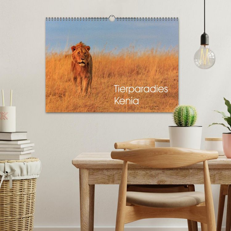 Produktbild: Tierparadies Kenia (Wandkalender 2026 DIN A3 quer), CALVENDO Monatskalender