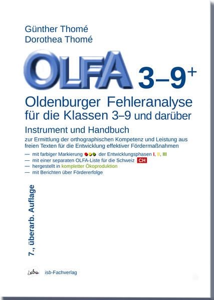 Produktbild: OLFA 3-9+: Oldenburger Fehleranalyse f&uuml;r die Klassen 3-9 und dar&uuml;ber