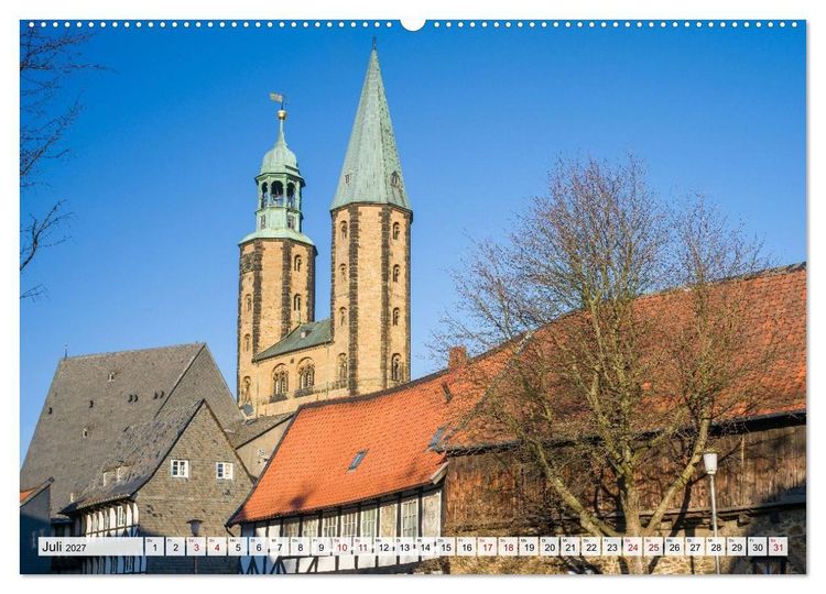 Produktbild: Goslar - Zwischen Fachwerk und Welterbe (Wandkalender 2027 DIN A2 quer), CALVENDO Monatskalender