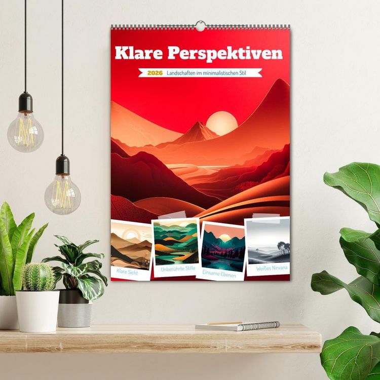 Produktbild: Klare Perspektiven (Wandkalender 2026 DIN A2 hoch), CALVENDO Monatskalender