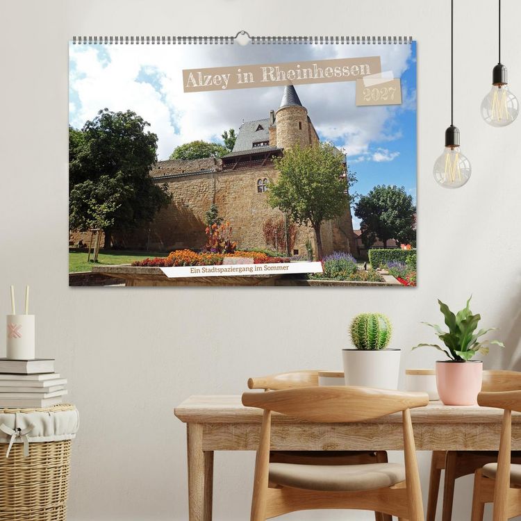 Produktbild: Alzey in Rheinhessen Ein Stadtspaziergang im Sommer (Wandkalender 2027 DIN A2 quer), CALVENDO Monatskalender