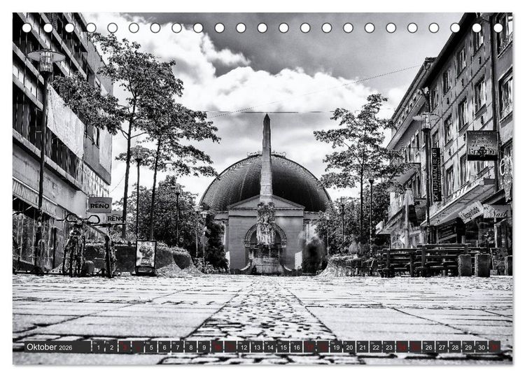 Produktbild: Ein Blick auf Darmstadt (Tischkalender 2026 DIN A5 quer), CALVENDO Monatskalender