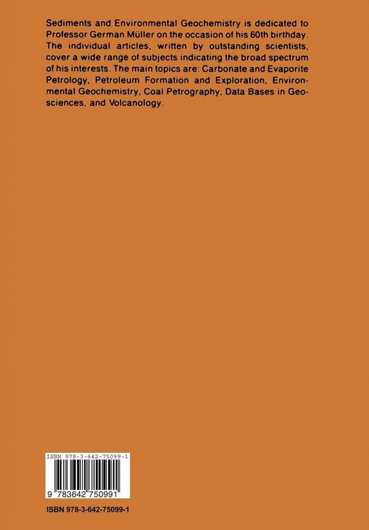 Produktbild: Sediments and Environmental Geochemistry