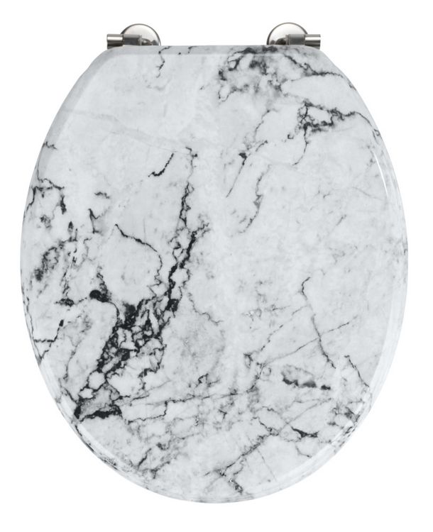Produktbild: WC-Sitz Mod. Onyx, aus MDF in edler Marmor-Optik