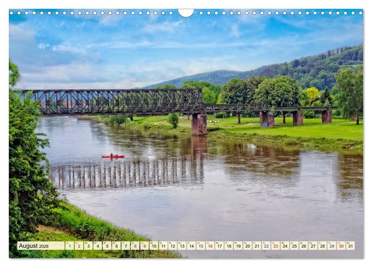 Produktbild: Bodenwerder - entz&uuml;ckende M&uuml;nchhausen-Stadt an der Oberweser (Wandkalender 2026 DIN A3 quer), CALVENDO Monatskalender