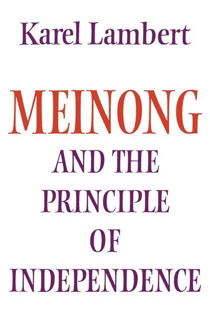 Produktbild: Meinong and the Principle of Independence